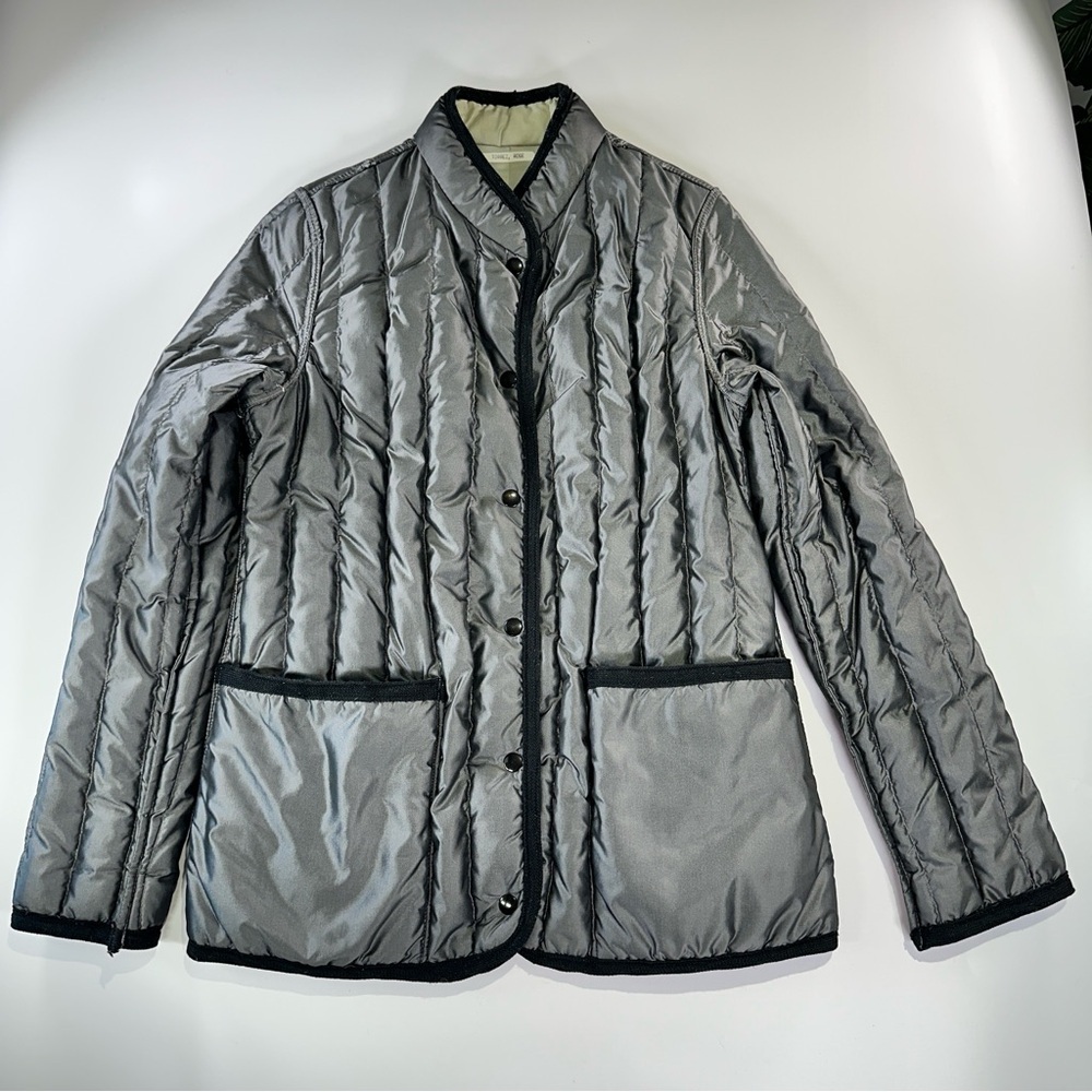 Sharpee Vintage Quilted Down Jacket Utility Snap Front - Picture 2 of 12